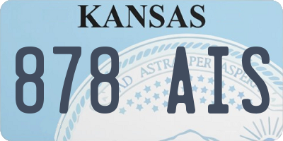 KS license plate 878AIS