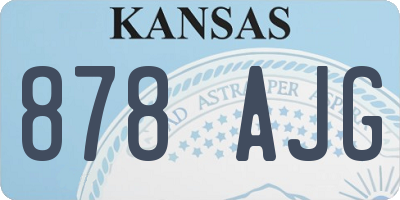 KS license plate 878AJG