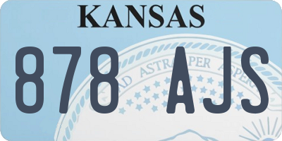 KS license plate 878AJS