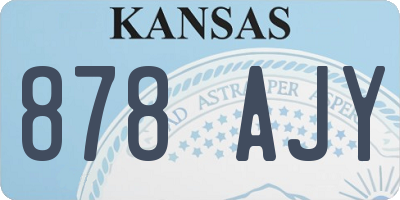KS license plate 878AJY
