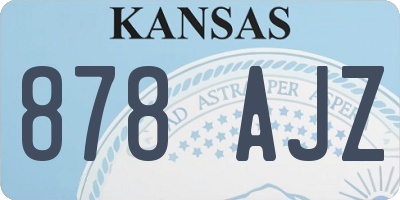 KS license plate 878AJZ
