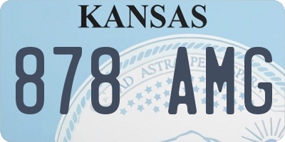 KS license plate 878AMG