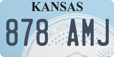 KS license plate 878AMJ