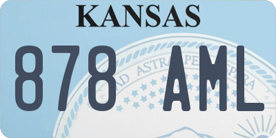KS license plate 878AML