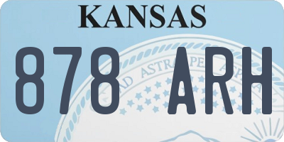 KS license plate 878ARH