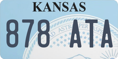 KS license plate 878ATA