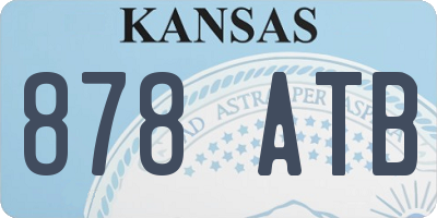 KS license plate 878ATB