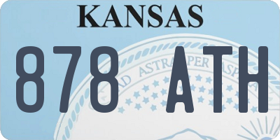 KS license plate 878ATH
