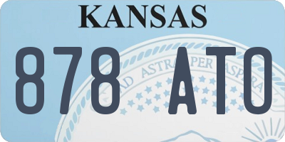 KS license plate 878ATO
