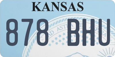 KS license plate 878BHU