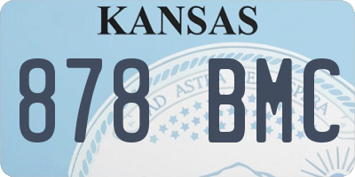 KS license plate 878BMC