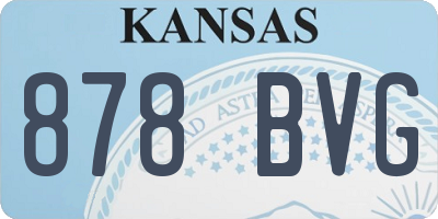 KS license plate 878BVG