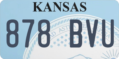 KS license plate 878BVU