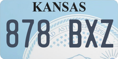 KS license plate 878BXZ
