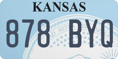 KS license plate 878BYQ