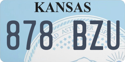 KS license plate 878BZU