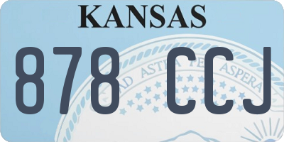 KS license plate 878CCJ