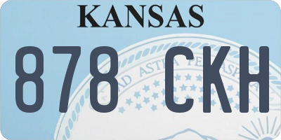 KS license plate 878CKH