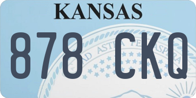 KS license plate 878CKQ