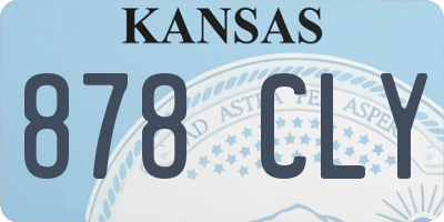 KS license plate 878CLY