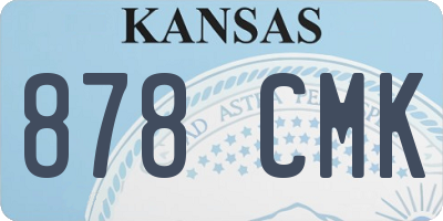 KS license plate 878CMK