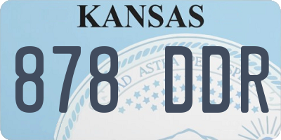 KS license plate 878DDR
