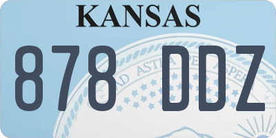 KS license plate 878DDZ