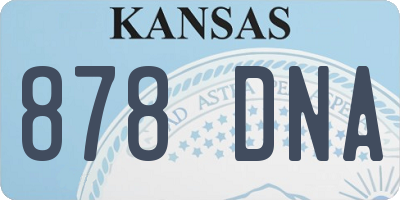 KS license plate 878DNA