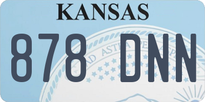 KS license plate 878DNN