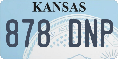 KS license plate 878DNP