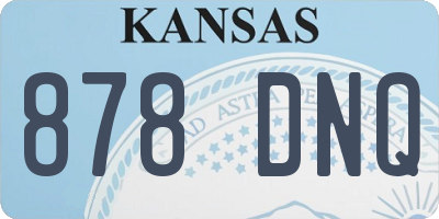 KS license plate 878DNQ