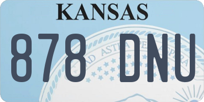 KS license plate 878DNU