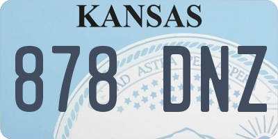 KS license plate 878DNZ