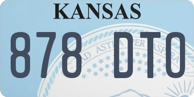 KS license plate 878DTO