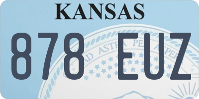 KS license plate 878EUZ