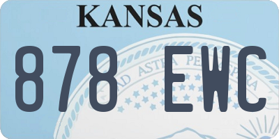 KS license plate 878EWC
