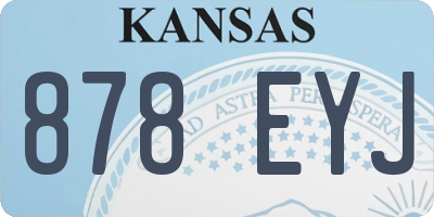 KS license plate 878EYJ
