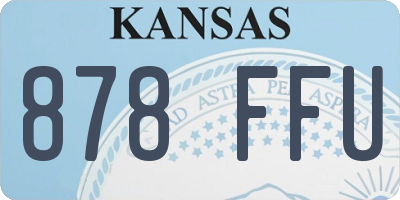 KS license plate 878FFU