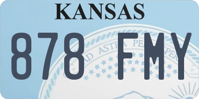 KS license plate 878FMY