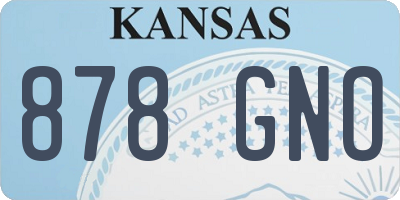 KS license plate 878GNO
