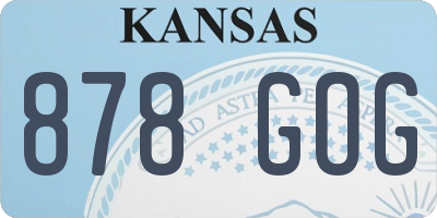 KS license plate 878GOG