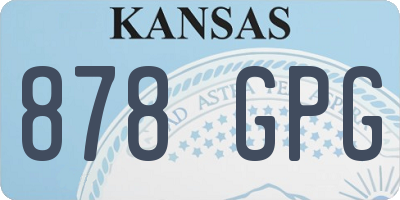 KS license plate 878GPG
