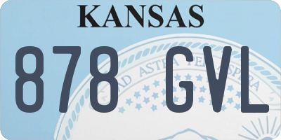 KS license plate 878GVL