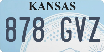 KS license plate 878GVZ