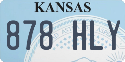 KS license plate 878HLY
