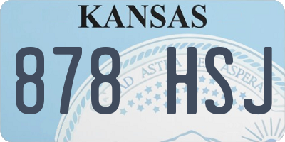KS license plate 878HSJ