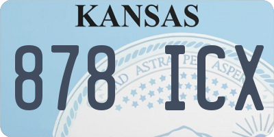 KS license plate 878ICX