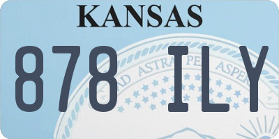 KS license plate 878ILY