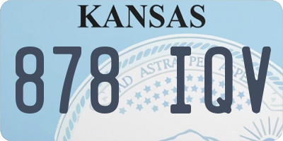 KS license plate 878IQV