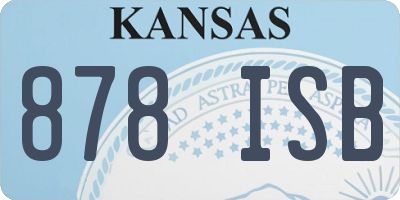 KS license plate 878ISB